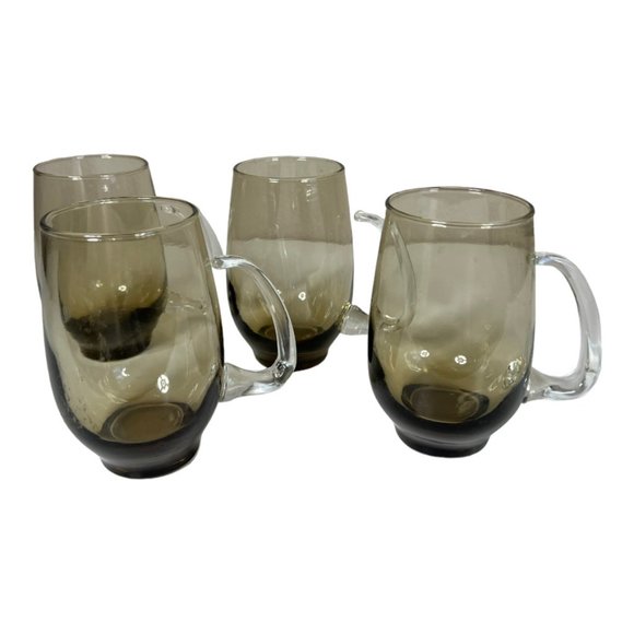 MCM‎ Smoky Glass Set of Glassware